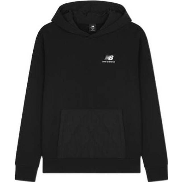 New Balance Athletics Quilted Fleece Hoodie 'Black' MT23505-BK - L