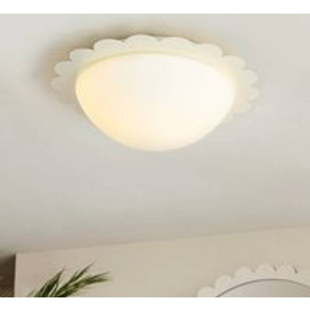 Remi Bathroom Flush Ceiling Light - Ivory