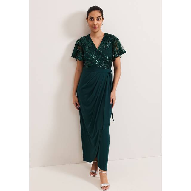 Phase Eight Collection 8 Talia Sequin Dress, Teal