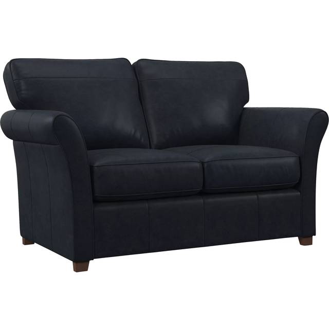 John Lewis Charlotte II Leather Sofa Bed, Dark Leg