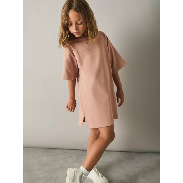 Reiss Kids' Camryn T-Shirt Dress, Mink