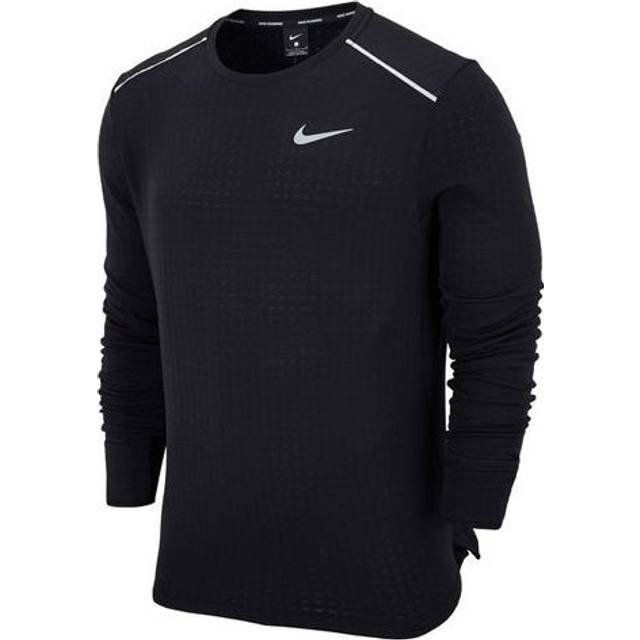 Nike Sphere Element Running Sports Round Neck Long Sleeves T-shirt Black CZ4223-010 - XXL