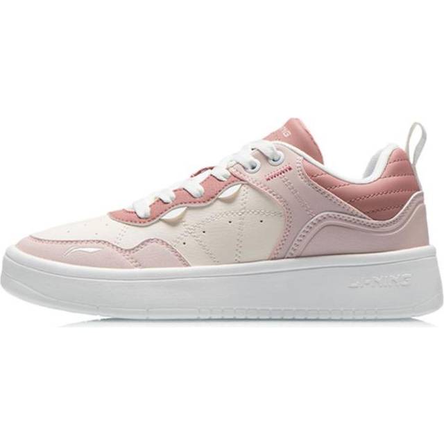 Li Ning Lightweight Slip Resistant Durable Low Top Skate Shoes Women Sneakers Pink AGCT406-1 35