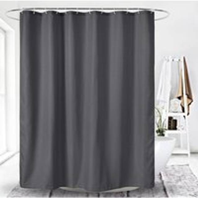 Waffle XL Shower Curtains - Charcoal