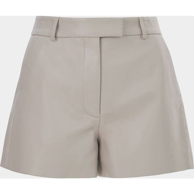 Kaldie Recycled Leather Fitted Shorts - DOVE - X-Large