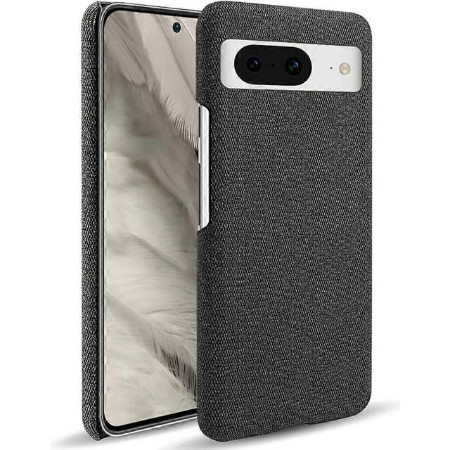 For Google Pixel 8 Case Solid Color Cloth Texture Hard PC Protective Phone Cover