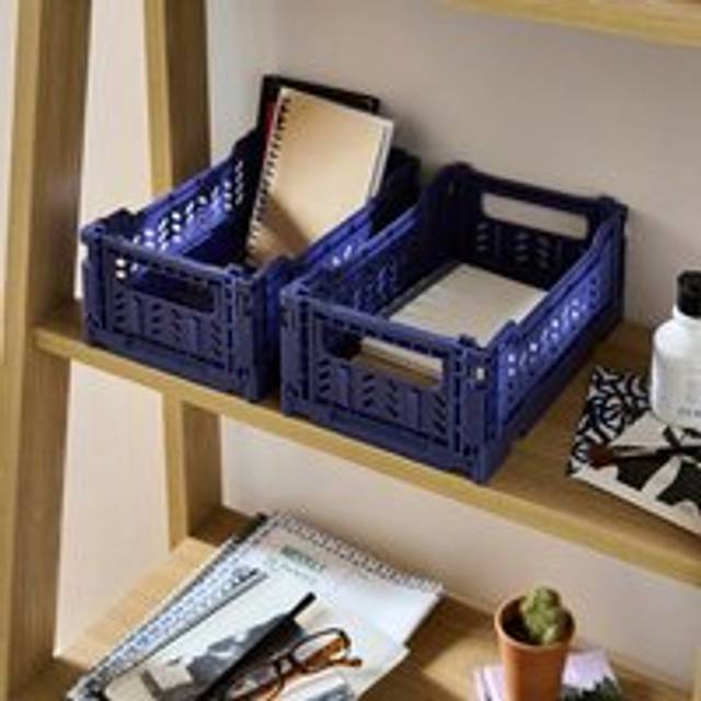 Pack of 2 Foldable Crates - Twilight