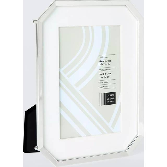 John Lewis Malborough Photo Frame & Mount, Silver