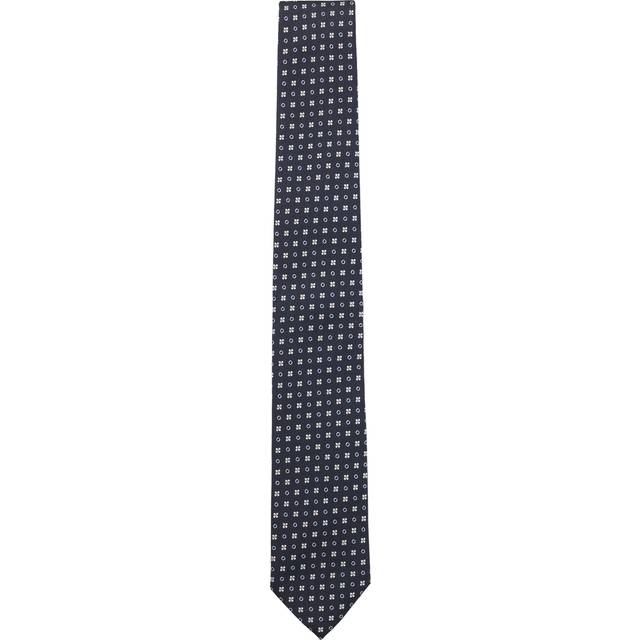 Silk-blend tie with jacquard pattern