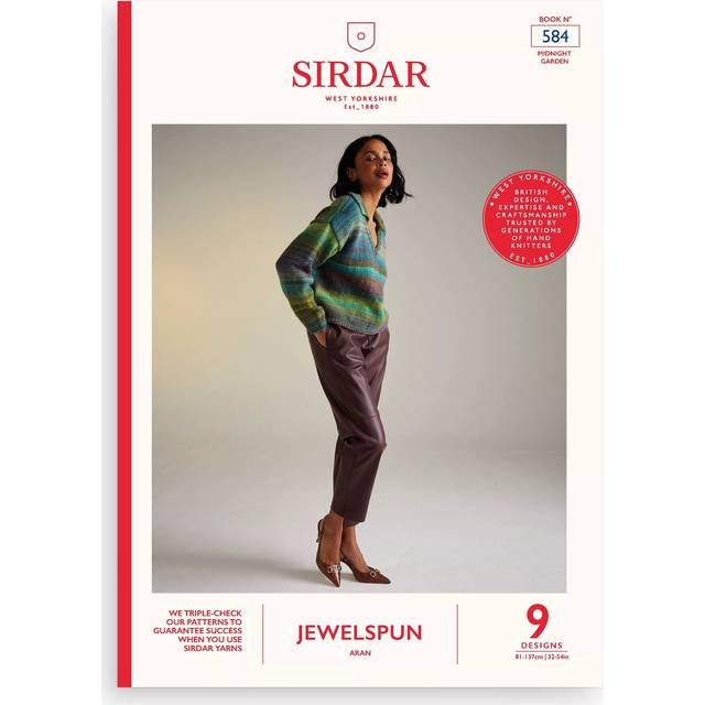 Sirdar Jewelspun Aran Knitting and Crochet Pattern Booklet, 584