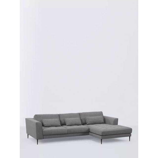 John Lewis Siesta RHF Chaise End Sofa Bed, Metal Leg