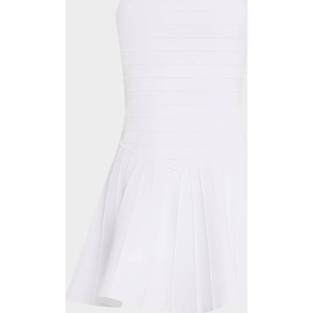 Persephonie Strapless Knit Mini Dress - WHITE - Large