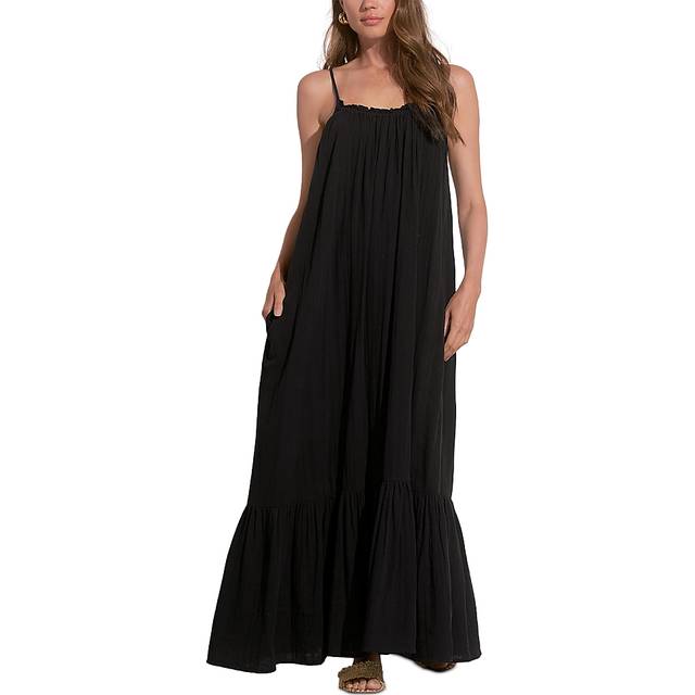 Elan Maxi Tank Flowy Ruffle Dress