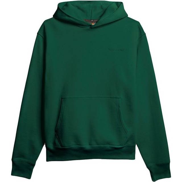 adidas originals x Pw Basics Hood Embroidered Monogrammed Hooded Sweater Unisex Green GM1944 - Dark Green - XXS