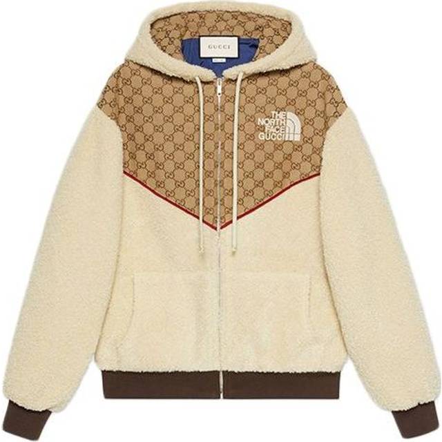 The North Face x Gucci GG Canvas Shearling Jacket 'Beige' 644582-XJC3T-2102 - Beige/Black - XS