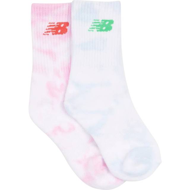 New Balance Kids' Tie Dye Socks, Pack of 2, Multi