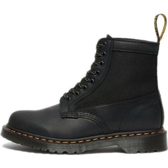 Dr. Martens 1460 Panel Leather Lace Boots Black/Yellow 26912001