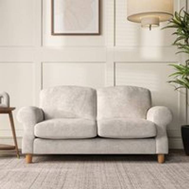Ashford Large 2 Seater Sofa - Chunky Chenille White Sand