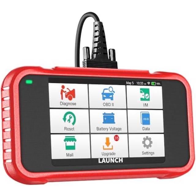 LAUNCH CRP129E V2.0 Obd2 Fordonsdiagnos, 4 System + 12 återställningstjänster OBD2 kodläsare, Biltestare EOBD-Testareför ABS SRS Motor- och Transmissionssystem etc.,Livstid Gratis Uppdatering