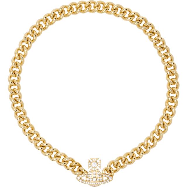 Vivienne Westwood Gold Graziella Small Choker - R102 Gold/White Cz - 2