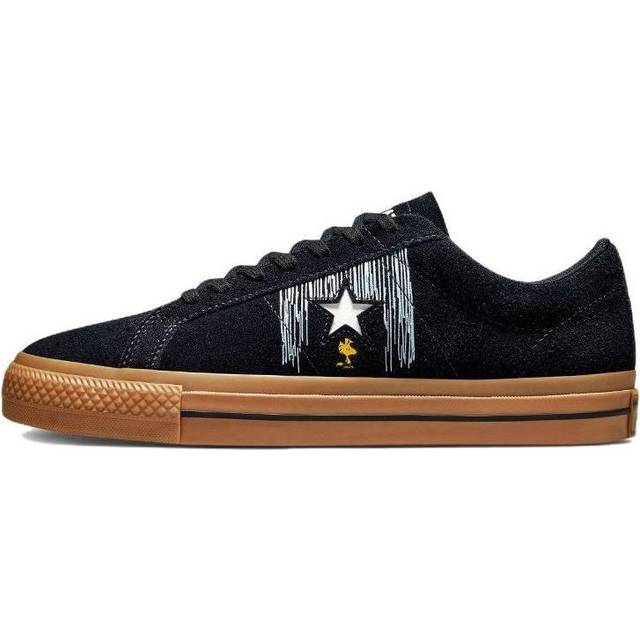 Converse Peanuts x One Star Low 'Snoopy and Woodstock' A01873C - Black/Brown/White - 4.5