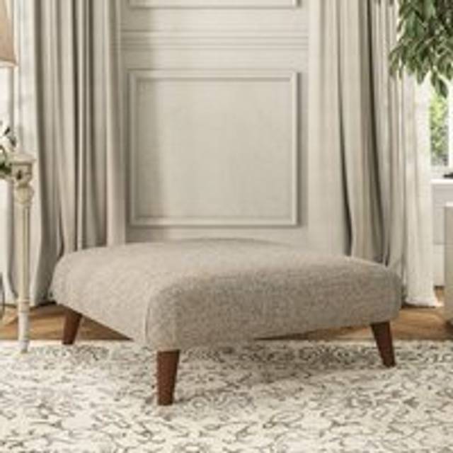 Evelyn Footstool - Chunky Weave Natural