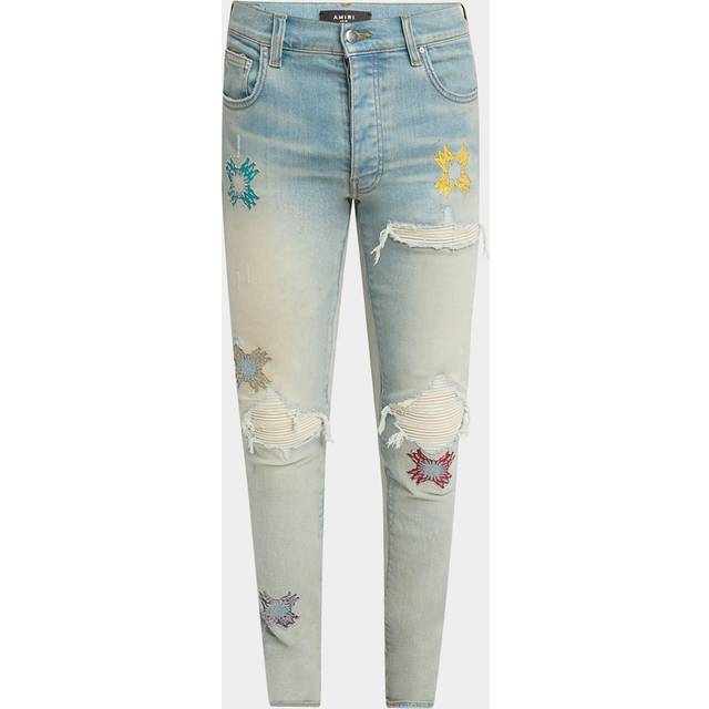 AMIRI Blue MA Quad Cut Out MX1 Jeans - Antique Indigo - WAIST US 36