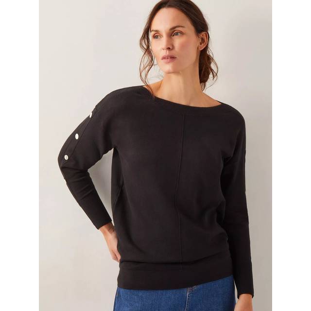 Monsoon Bria Batwing Sweater Black
