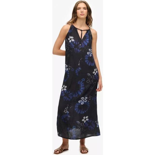 Superdry Beach Cami Maxi Dress, Navy