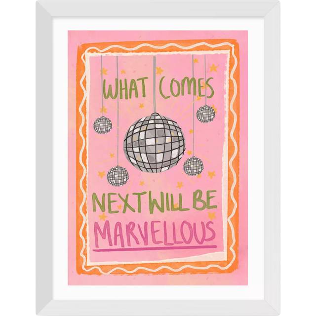 EAST END PRINTS Illustrated By Weezy 'What Comes Next Will Be Marvellous' Framed Print