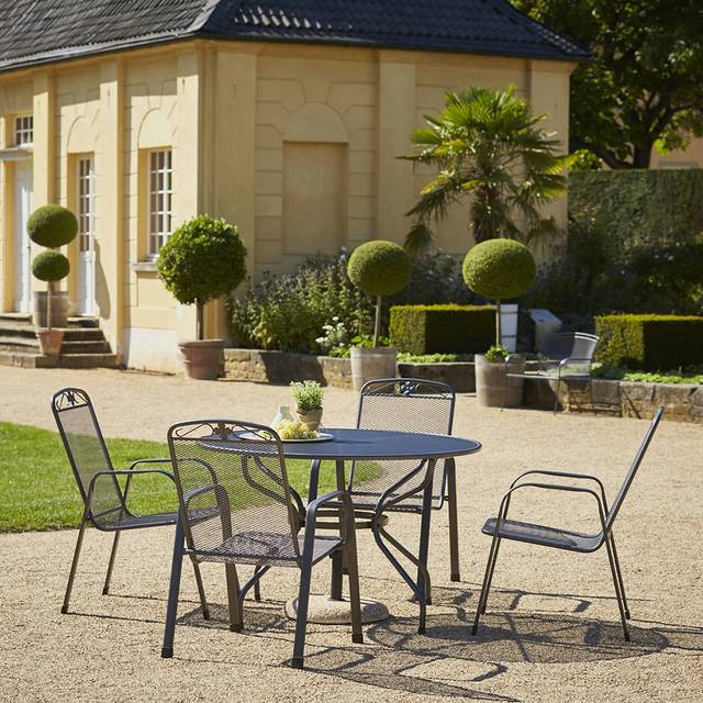 Pacific Lifestyle Savoy Round 4 Seater Dining Set - Grey