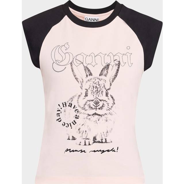 Bunny Raglan T-shirt - PRIMROSE PINK - X-Large