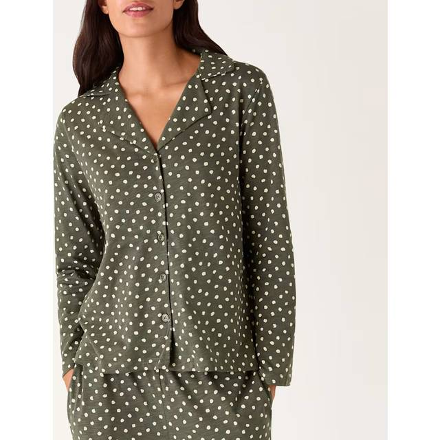 Sage Green Irregular Spot Print Pyjamas (S)