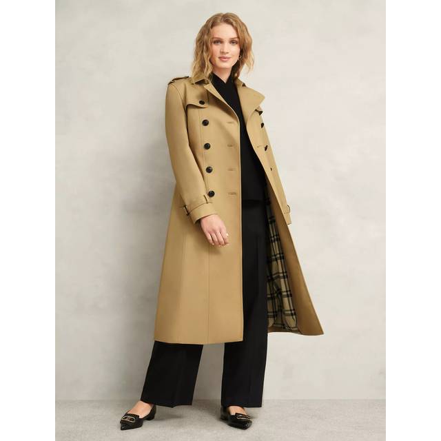 Hobbs Skylar Midi Trench Coat, Tan
