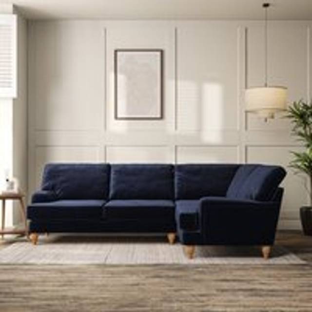 Darwin 4 Seater Corner Sofa - House Velvet Luxe Navy