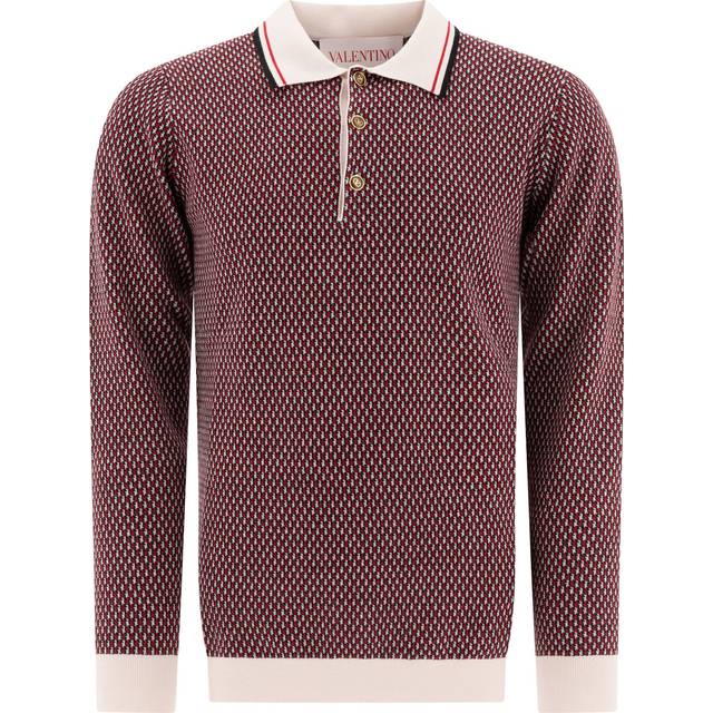 Valentino Men&#39;s Polo Shirts in Red | Size Large | 6V3KP03RAPSRHM (L)