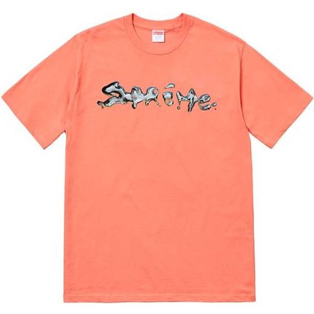 Supreme FW18 Liquid Tee Terra Cotta Logo Tee SUP-FW18-015 - Pink - XL