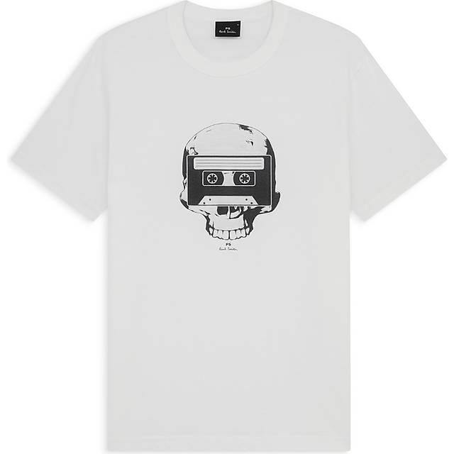 PS Paul Smith White 'Skull Tape' Print T-Shirt - XL