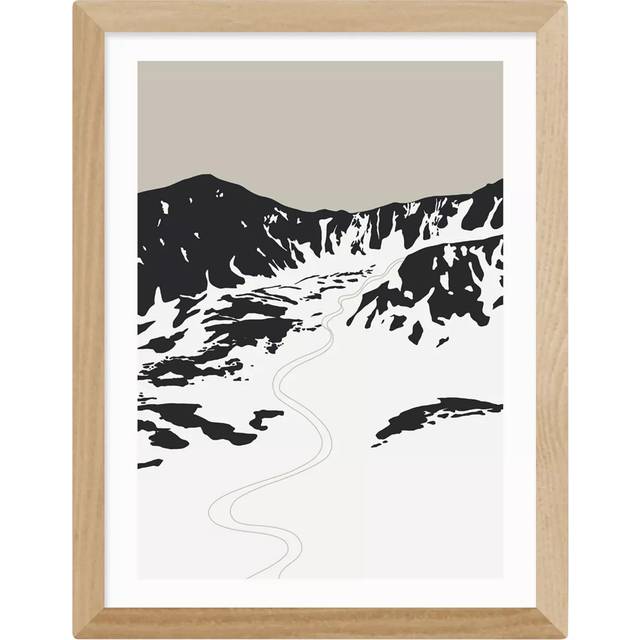 EAST END PRINTS Coit Collective Ski Landscape Framed Print