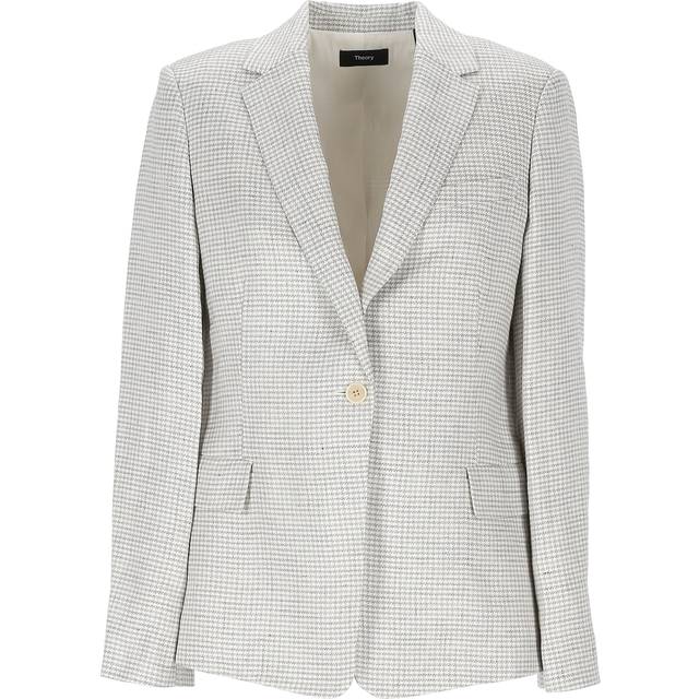 Theory Slim Fit Linen-Blend Blazer