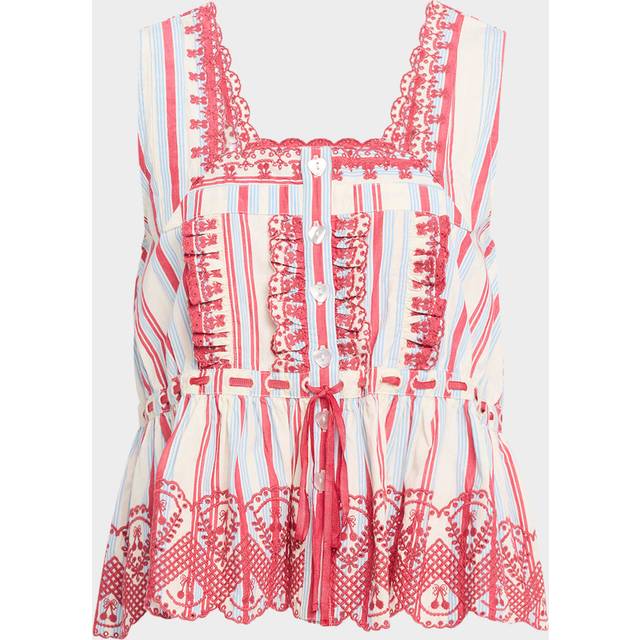 Amaya Embroidered Sleeveless Blouse - MULTI - 20 UK (16 US)