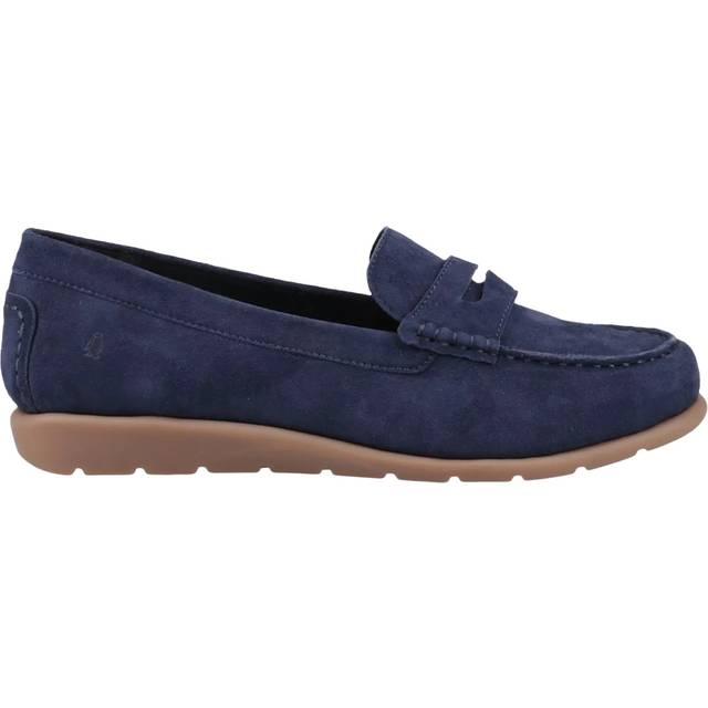 (Blue, 3 (Adults')) Hush Puppies Shelby Suede Suede Women's Navy Loafers