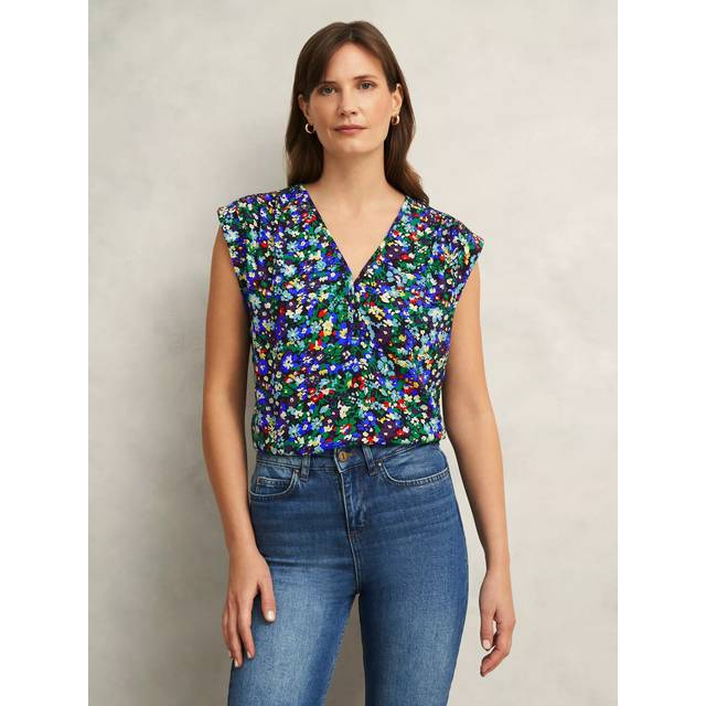 Hobbs Teresa Ditsy Print Top, Multi