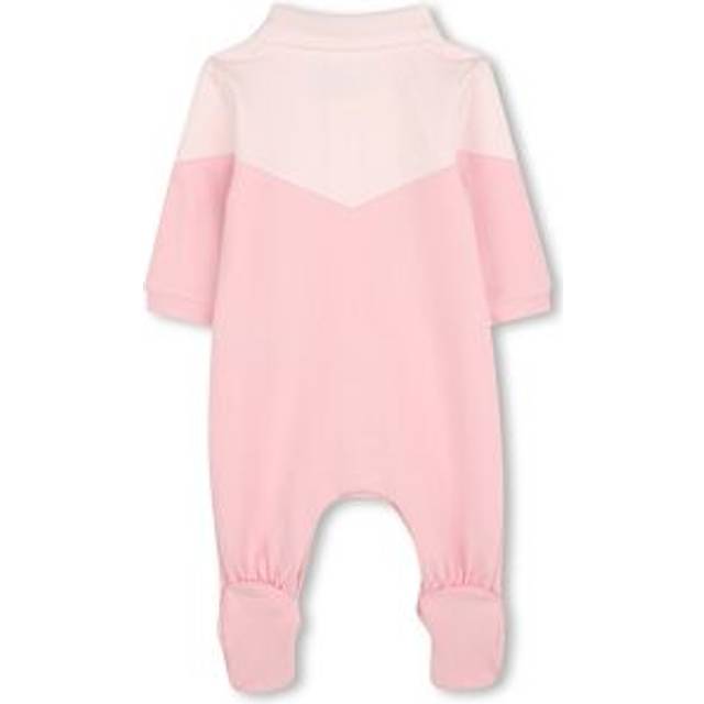 BOSS Baby Two-Tone Logo Sleepsuit, Tickled Pink