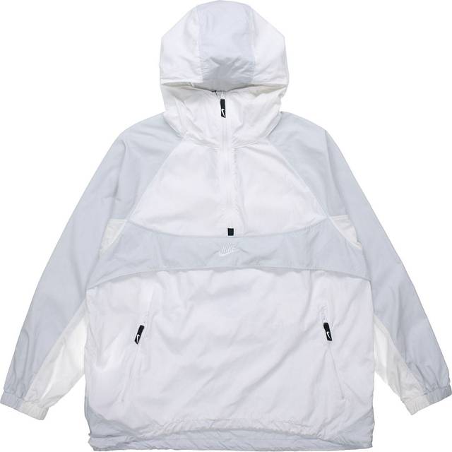 Nike Sportwear Retro Colorblock Loose Half Zipper hooded Pullover Woven Jacket White BV5386-100 - XXL