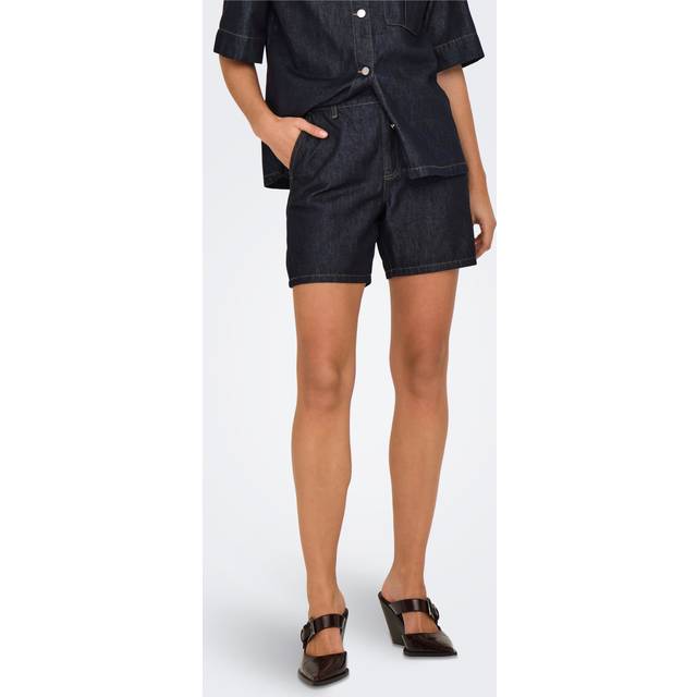JDY - Shorts - Sansa HW Shorts - Dark Blue Denim