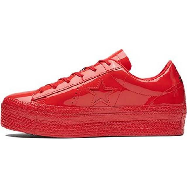 (WMNS) Converse One Star Platform Ox 'Cherry Red' - RED - 6