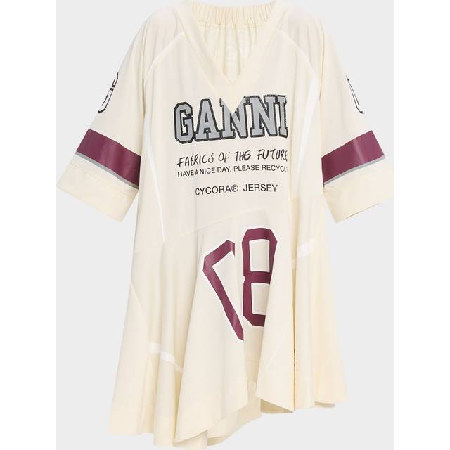 Oversized Jersey Mini Dress - ANTIQUE WHITE - XX-Small/X-Small