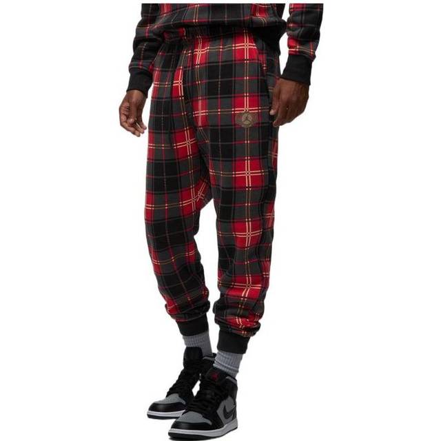 Air Jordan Essential Holiday Sweatpants 'Red Plaid' - red - M