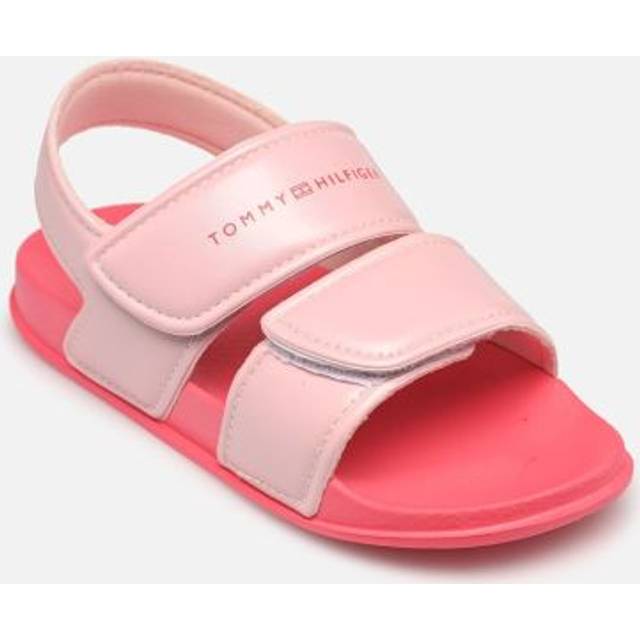 Tommy Hilfiger Girls Pink Velcro Sandals - 26